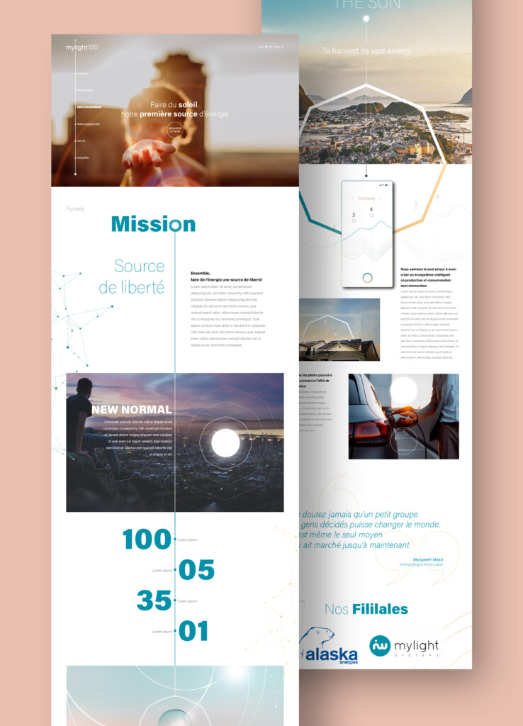 Apercus webdesign MyLight150