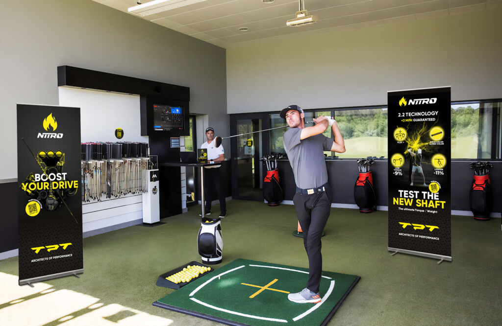 TPT golf - visuel golfeur qui s'entraine